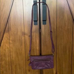 Crossbody leather purse